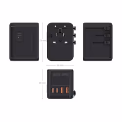 AISENS ASPS-2A2C08-BK Caricabatterie per dispositivi mobili Universale Nero AC Ricarica rapida Interno - Vista aggiuntiva 5