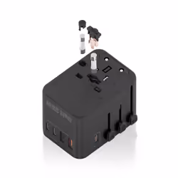 AISENS ASPS-2A3C09-BK Caricabatterie per dispositivi mobili Universale Nero AC Ricarica rapida Interno