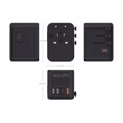 AISENS ASPS-2A3C09-BK Caricabatterie per dispositivi mobili Universale Nero AC Ricarica rapida Interno - Vista aggiuntiva 5