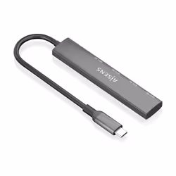 AISENS A109-0943 replicatore di porte e docking station per laptop Cablato USB 3.2 Gen 1 (3.1 Gen 1) Type-C Grigio - Vista aggiuntiva 2