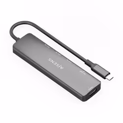 AISENS ASUC-6P024-GR replicatore di porte e docking station per laptop Cablato USB 3.2 Gen 1 (3.1 Gen 1) Type-C Grigio - Vista aggiuntiva 2