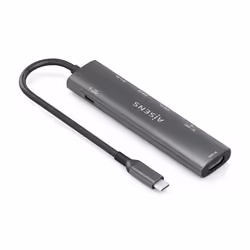 AISENS ASUC-7P027-GR replicatore di porte e docking station per laptop Cablato USB 3.2 Gen 1 (3.1 Gen 1) Type-C Grigio - Vista aggiuntiva 2