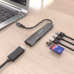 AISENS ASUC-7P027-GR replicatore di porte e docking station per laptop Cablato USB 3.2 Gen 1 (3.1 Gen 1) Type-C Grigio - Vista aggiuntiva 5