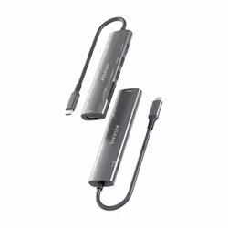 AISENS ASUC-7P027-GR replicatore di porte e docking station per laptop Cablato USB 3.2 Gen 1 (3.1 Gen 1) Type-C Grigio - Vista aggiuntiva 8