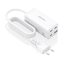 AISENS ASCH-100W4P053-W Caricabatterie per dispositivi mobili Universale Bianco AC Ricarica rapida Interno