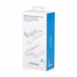 AISENS ASCH-100W4P053-W Caricabatterie per dispositivi mobili Universale Bianco AC Ricarica rapida Interno - Vista aggiuntiva 7