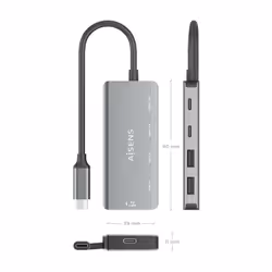 AISENS A109-0946 replicatore di porte e docking station per laptop - Vista aggiuntiva 4