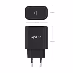 AISENS A110-0970 Caricabatterie per dispositivi mobili Fotocamera, GPS, Telefono cellulare, Computer portatile, Smartphone, Tablet, Universale Nero AC Ricarica rapida Interno - Vista aggiuntiva 4