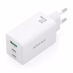 AISENS ASCH-65W3P072-W Caricabatterie per dispositivi mobili Fotocamera, GPS, Telefono cellulare, Computer portatile, Smartphone, Tablet, Universale Bianco AC Ricarica rapida Interno - Vista aggiuntiva 2