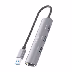 AISENS ASUC-4P034-GR replicatore di porte e docking station per laptop Cablato USB 3.2 Gen 1 (3.1 Gen 1) Type-A Grigio - Vista aggiuntiva 5