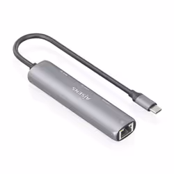 AISENS ASUC-4P038-GR replicatore di porte e docking station per laptop Cablato USB 3.2 Gen 1 (3.1 Gen 1) Type-C Grigio - Vista aggiuntiva 2