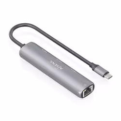 AISENS ASUC-4P039-GR replicatore di porte e docking station per laptop Cablato USB 3.2 Gen 1 (3.1 Gen 1) Type-C Grigio - Vista aggiuntiva 2
