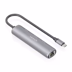 AISENS ASUC-4P040-GR replicatore di porte e docking station per laptop Cablato USB 3.2 Gen 1 (3.1 Gen 1) Type-C Grigio - Vista aggiuntiva 2