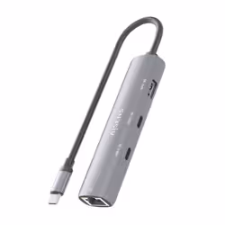AISENS ASUC-4P040-GR replicatore di porte e docking station per laptop Cablato USB 3.2 Gen 1 (3.1 Gen 1) Type-C Grigio - Vista aggiuntiva 5