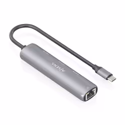 AISENS ASUC-4P041-GR replicatore di porte e docking station per laptop Cablato USB 3.2 Gen 1 (3.1 Gen 1) Type-C Grigio - Vista aggiuntiva 2