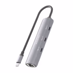 AISENS ASUC-4P041-GR replicatore di porte e docking station per laptop Cablato USB 3.2 Gen 1 (3.1 Gen 1) Type-C Grigio - Vista aggiuntiva 5