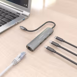 AISENS ASUC-4P041-GR replicatore di porte e docking station per laptop Cablato USB 3.2 Gen 1 (3.1 Gen 1) Type-C Grigio - Vista aggiuntiva 7