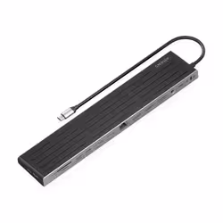 AISENS ASUC-13P042-GR replicatore di porte e docking station per laptop Cablato USB 3.2 Gen 1 (3.1 Gen 1) Type-C Grigio - Vista aggiuntiva 2