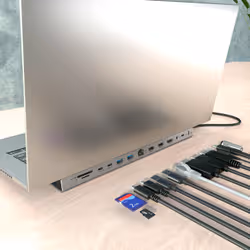 AISENS ASUC-13P042-GR replicatore di porte e docking station per laptop Cablato USB 3.2 Gen 1 (3.1 Gen 1) Type-C Grigio - Vista aggiuntiva 6