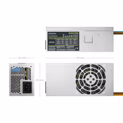 AISENS ASPC-500TFX-SEO alimentatore per computer 500 W 20+4 pin ATX TFX Argento - Vista aggiuntiva 3