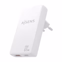 AISENS ASCH-65W2P076-W Caricabatterie per dispositivi mobili Fotocamera, Telefono cellulare, Computer portatile, Smartphone, Tablet, Universale Bianco AC Ricarica rapida Interno - Vista aggiuntiva 2