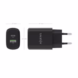 AISENS A110-0978 Caricabatterie per dispositivi mobili Fotocamera, Telefono cellulare, Computer portatile, Smartphone, Tablet, Universale Nero AC Ricarica rapida Interno - Vista aggiuntiva 4