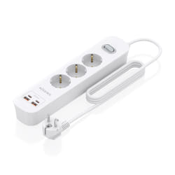 AISENS ASPS-2A2C10-W prolunghe e multiple 1,4 m 3 presa(e) AC Interno Bianco