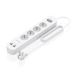 AISENS ASPS-2A2C12-W prolunghe e multiple 1,4 m 4 presa(e) AC Interno Bianco