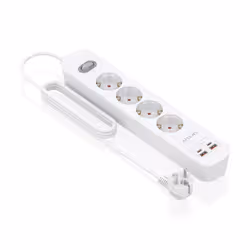 AISENS ASPS-2A2C12-W prolunghe e multiple 1,4 m 4 presa(e) AC Interno Bianco - Vista aggiuntiva 2