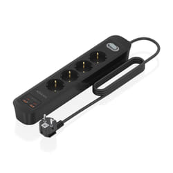 AISENS ASPS-2A2C13-BK prolunghe e multiple 1,4 m 4 presa(e) AC Interno Nero