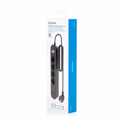 AISENS ASPS-2A2C13-BK prolunghe e multiple 1,4 m 4 presa(e) AC Interno Nero - Vista aggiuntiva 7