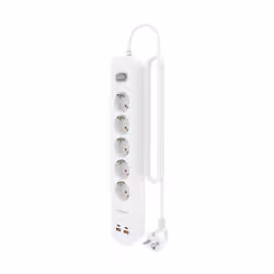 AISENS ASPS-2A2C14-W prolunghe e multiple 1,4 m 5 presa(e) AC Interno Bianco - Vista aggiuntiva 3