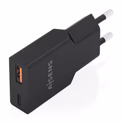 AISENS A110-1005 Caricabatterie per dispositivi mobili Smartphone, Telefono cellulare, Tablet, GPS, MP3, MP4, Console portatile, Universale Nero AC Ricarica rapida Interno - Vista aggiuntiva 2