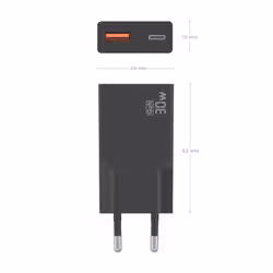 AISENS A110-1005 Caricabatterie per dispositivi mobili Smartphone, Telefono cellulare, Tablet, GPS, MP3, MP4, Console portatile, Universale Nero AC Ricarica rapida Interno - Vista aggiuntiva 4