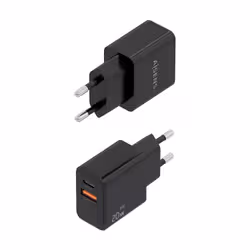 AISENS A110-1026 Caricabatterie per dispositivi mobili Telefono cellulare, Smartphone, Computer portatile, Fotocamera, Tablet, GPS, MP3, MP4, Console portatile, Universale Nero AC Ricarica rapida Interno - Vista aggiuntiva 3
