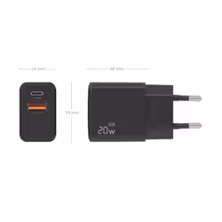 AISENS A110-1026 Caricabatterie per dispositivi mobili Telefono cellulare, Smartphone, Computer portatile, Fotocamera, Tablet, GPS, MP3, MP4, Console portatile, Universale Nero AC Ricarica rapida Interno - Vista aggiuntiva 4