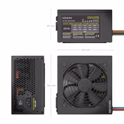 AISENS ASPC-500ATX-SEOBK alimentatore per computer 500 W 20+4 pin ATX ATX Nero - Vista aggiuntiva 3
