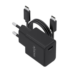 AISENS ASCH-20W1P082-BK Caricabatterie per dispositivi mobili Telefono cellulare, Smartphone, Fotocamera, Universale, Tablet Nero AC Ricarica rapida Interno