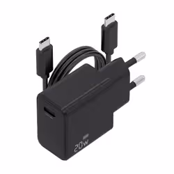 AISENS ASCH-20W1P082-BK Caricabatterie per dispositivi mobili Telefono cellulare, Smartphone, Fotocamera, Universale, Tablet Nero AC Ricarica rapida Interno - Vista aggiuntiva 2