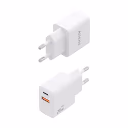 AISENS ASCH-20W2P083-W Caricabatterie per dispositivi mobili Telefono cellulare, Smartphone, Fotocamera, Universale, Tablet Bianco AC Ricarica rapida Interno - Vista aggiuntiva 3