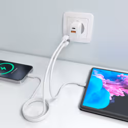 AISENS ASCH-20W2P083-W Caricabatterie per dispositivi mobili Telefono cellulare, Smartphone, Fotocamera, Universale, Tablet Bianco AC Ricarica rapida Interno - Vista aggiuntiva 5