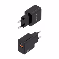 AISENS ASCH-20W2P084-BK Caricabatterie per dispositivi mobili Telefono cellulare, Smartphone, Fotocamera, Universale, Tablet Nero AC Ricarica rapida Interno - Vista aggiuntiva 3