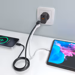 AISENS ASCH-20W2P084-BK Caricabatterie per dispositivi mobili Telefono cellulare, Smartphone, Fotocamera, Universale, Tablet Nero AC Ricarica rapida Interno - Vista aggiuntiva 5