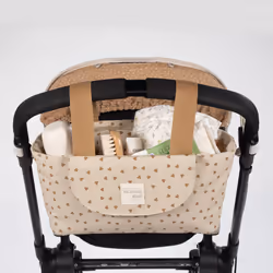 Walking Mum Borsa Organizzatrice Cuori Poppy Cannella - Vista aggiuntiva 6