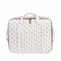 Walking Mum Valigia Botton Fiori, Valigia, Guscio morbido, Beige, Bianco, Allacciatura a zip, Adulto, Cina