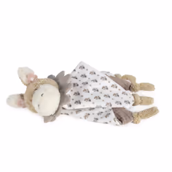 Walking Mum Asino Doudou Botton Fiori