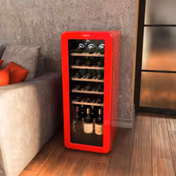 Cecotec Bolero GrandSommelier Origin 24 Hit Red Cantinetta vino con compressore Libera installazione Rosso 24 bottiglia/bottiglie - Vista aggiuntiva 5