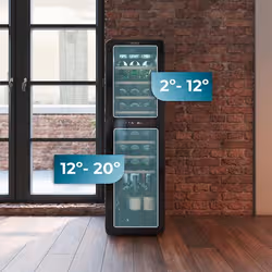 Cecotec Bolero GrandSommelier Origin Duo 30 Hit Red Cantinetta vino con compressore Libera installazione Rosso 30 bottiglia/bottiglie - Vista aggiuntiva 7