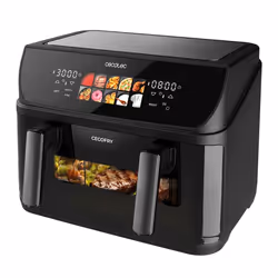 Cecotec Cecofry&Grill Duoheat 10000 Doppia 10 L Indipendente 2800 W Friggitrice ad aria calda Nero - Vista aggiuntiva 3