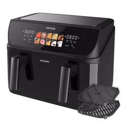 Cecotec Cecofry&Grill Duoheat 10000 Doppia 10 L Indipendente 2800 W Friggitrice ad aria calda Nero - Vista aggiuntiva 4